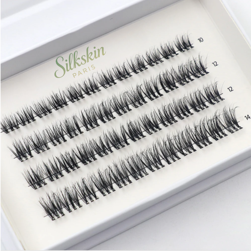 Les cils Silkskin,  pose sans colle, tenue waterproof.
